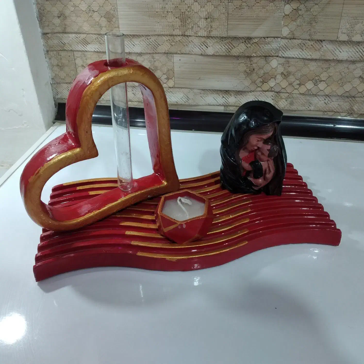 دکوری وکادویی روزمادروشب یلداسنگ مصنوعی|صنایع دستی و سایر لوازم تزئینی|رامشیر, |دیوار