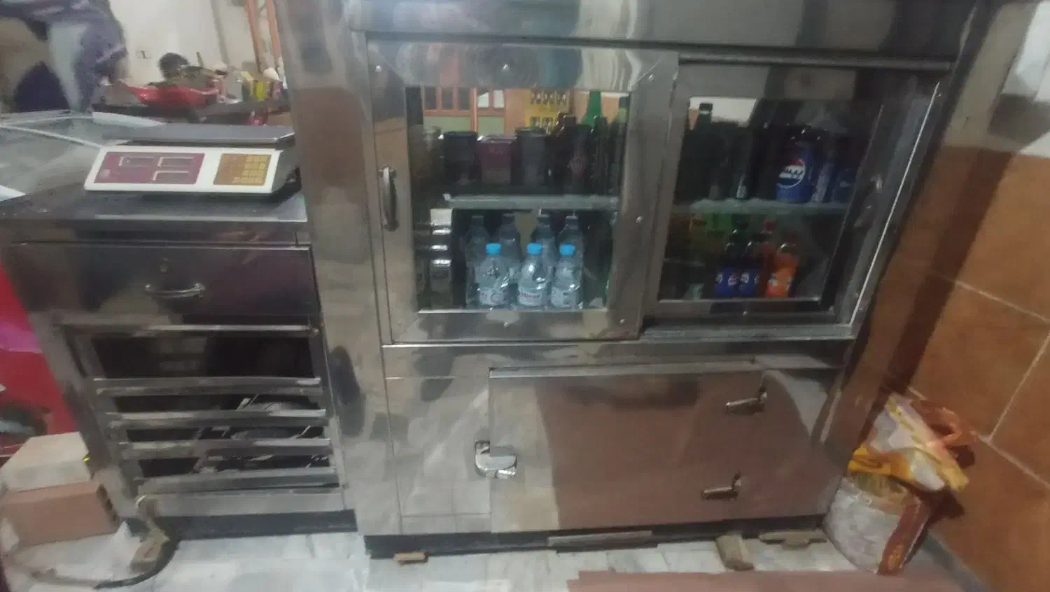 یخچال ویترینی|یخچال و فریزر|انبارآلوم, |دیوار