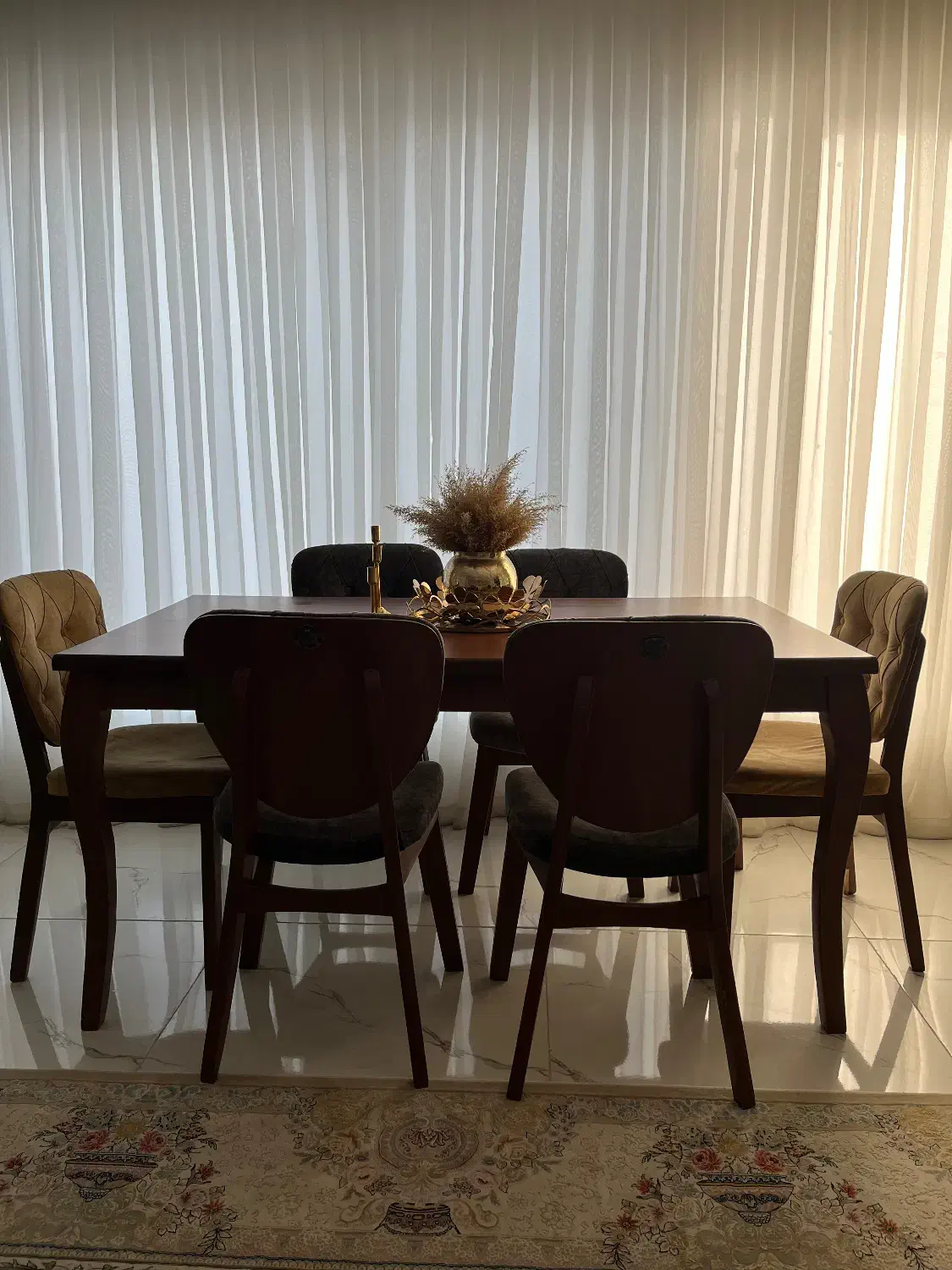 نهار خوری شش نفره|میز و صندلی غذاخوری|سنندج, |دیوار