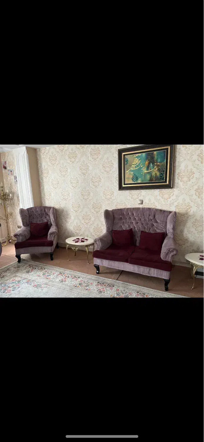 مبل راحتی نیم ست|مبلمان خانگی و میز عسلی|زنجان, |دیوار