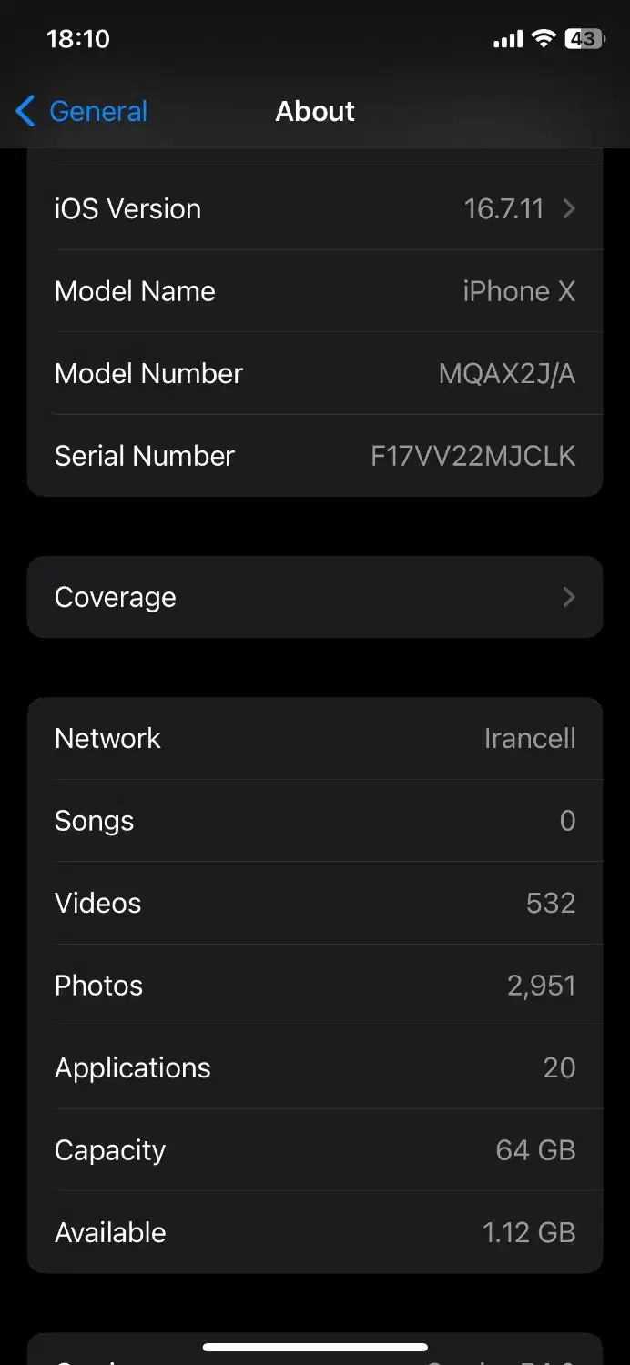 iPhone x|موبایل|سنندج, |دیوار