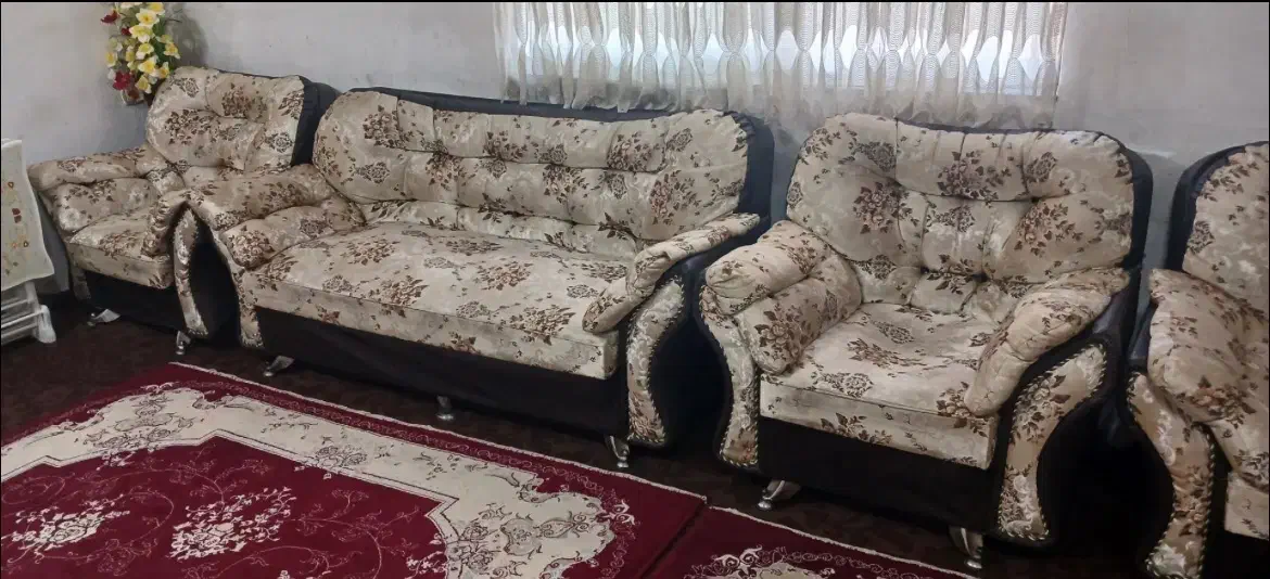 مبل ۷نفره|مبلمان خانگی و میز عسلی|چاف و چمخاله, |دیوار