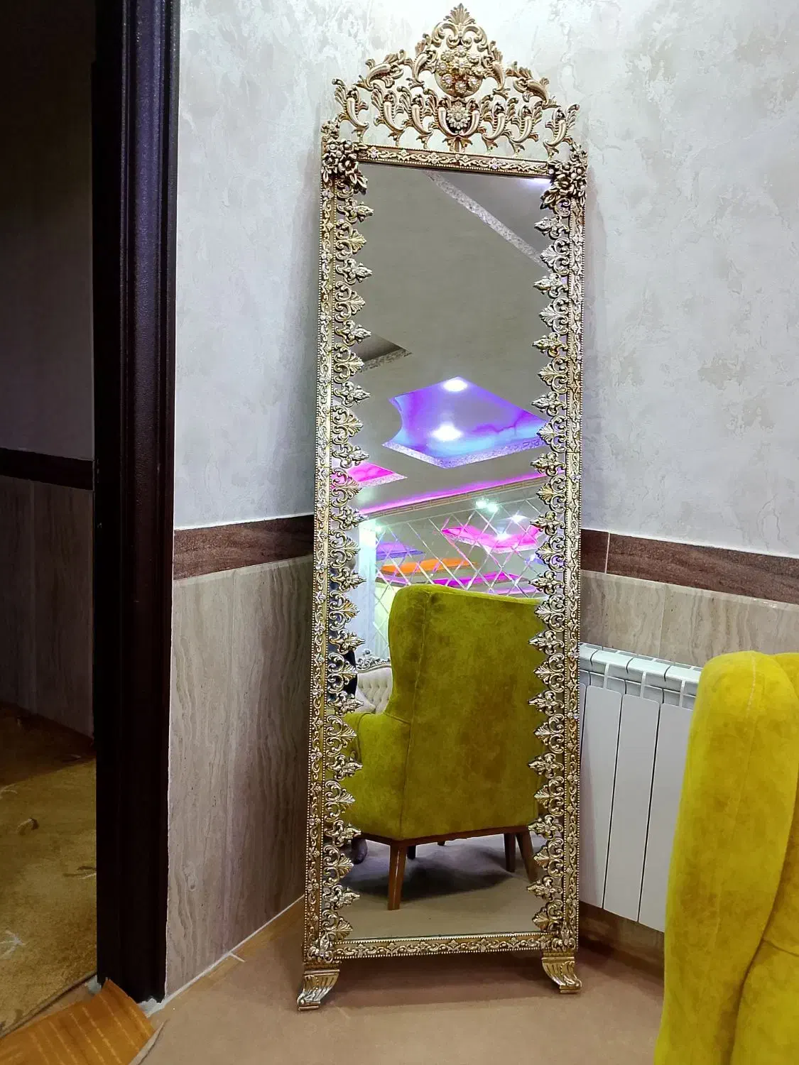 4تیکه ست میز تلویزیون آینه ساعت بوفه|بوفه، ویترین، کنسول|مریوان, |دیوار