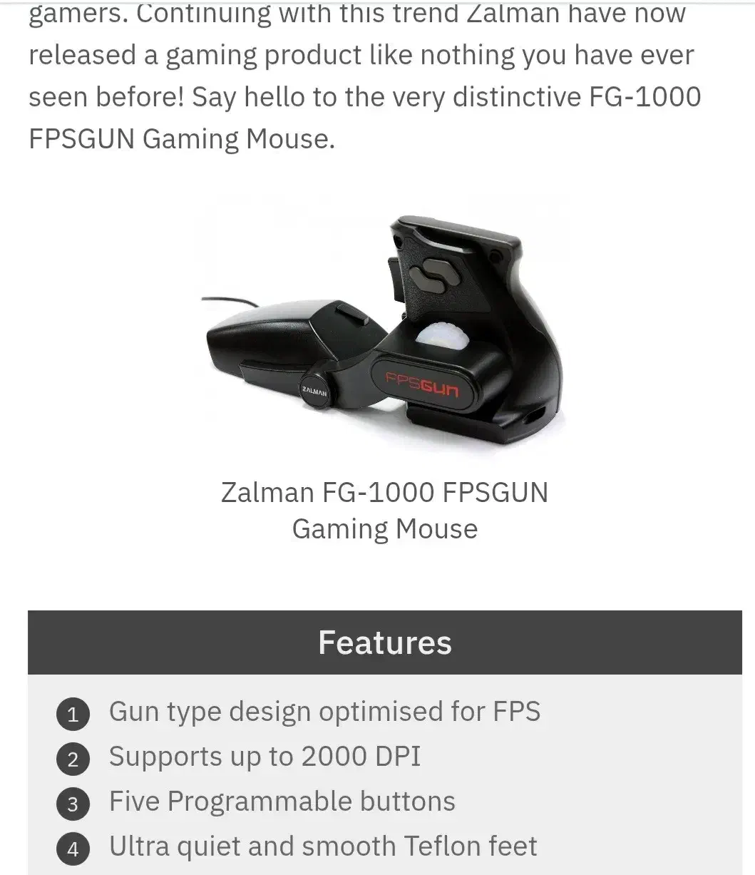 FPS Gun fg1000 موس حرفه ای گیم و طراحی|قطعات و لوازم جانبی رایانه|یزد, |دیوار