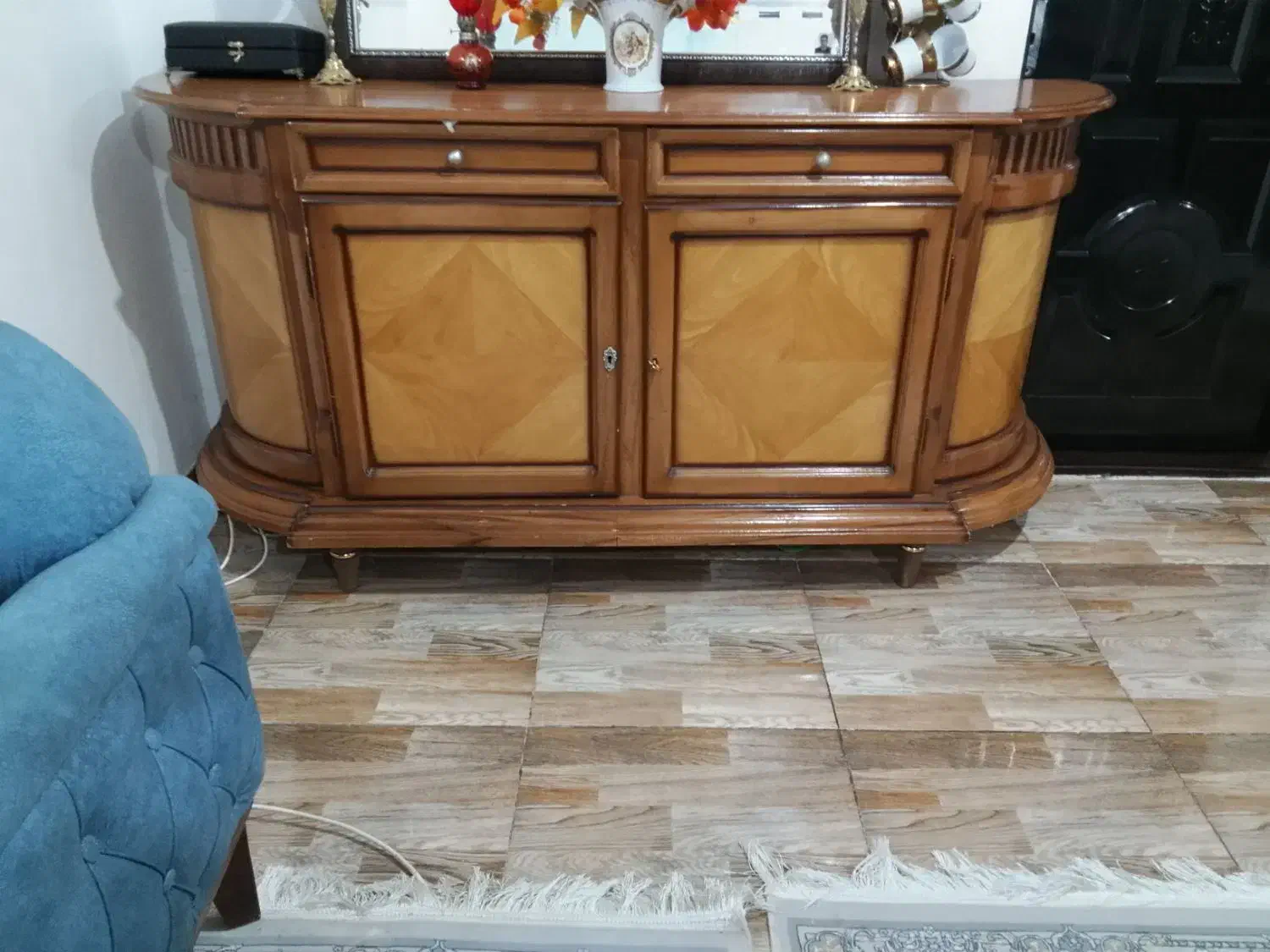 کنسول تمام چوب|بوفه، ویترین، کنسول|ماسال, |دیوار