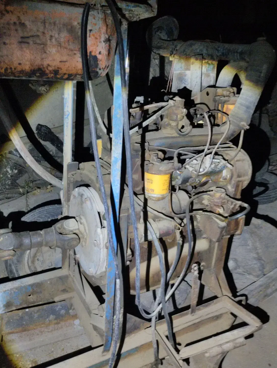 موتور فیات سه سیلندر پمپ انگلیسی همراه150متر شلنگ|ماشین‌آلات صنعتی|خرم‌آباد, |دیوار