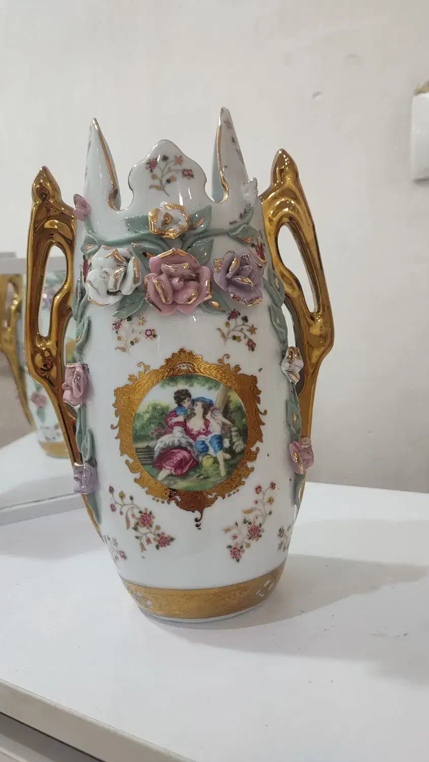 گلدان گل برجسته لیلی و مجنون|صنایع دستی و سایر لوازم تزئینی|کوهدشت, |دیوار