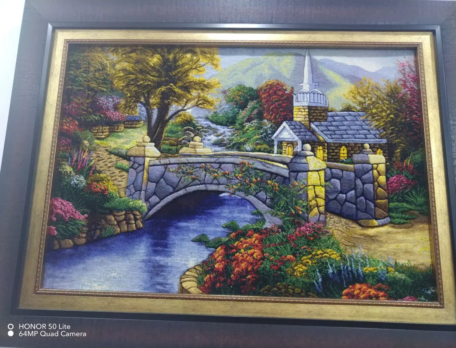 تابلو فرش دستبافت طرح منظره|تابلو فرش|محمدیه-قزوین, |دیوار