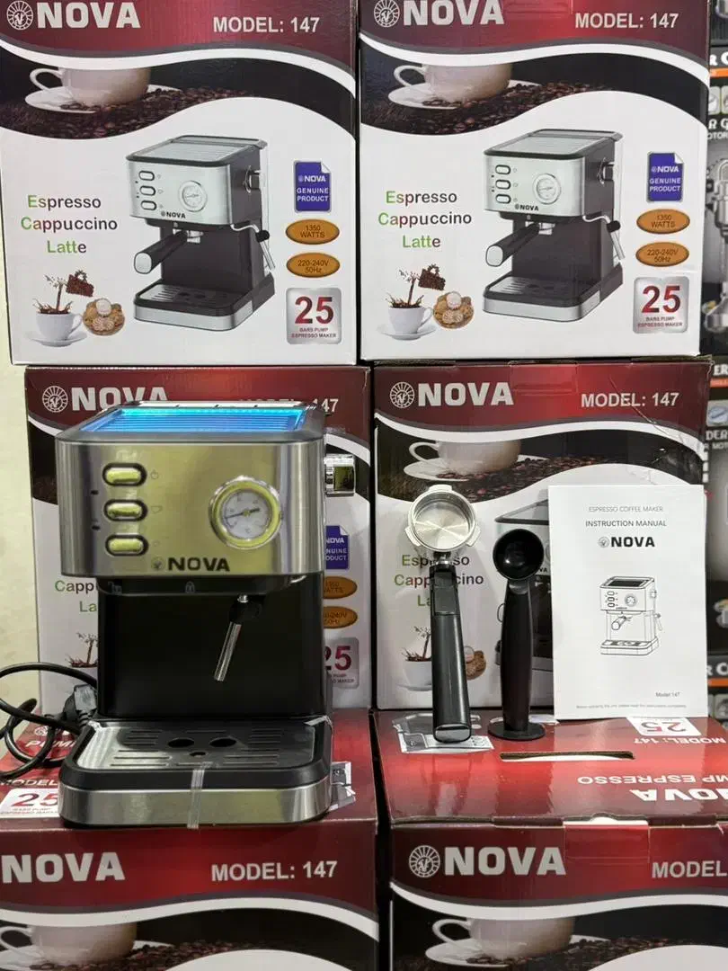 اسپرسو ساز 15 بار زیگما و نوا 147 25بار موجود|سماور، چایساز، قهوهساز|بندر گناوه, |دیوار