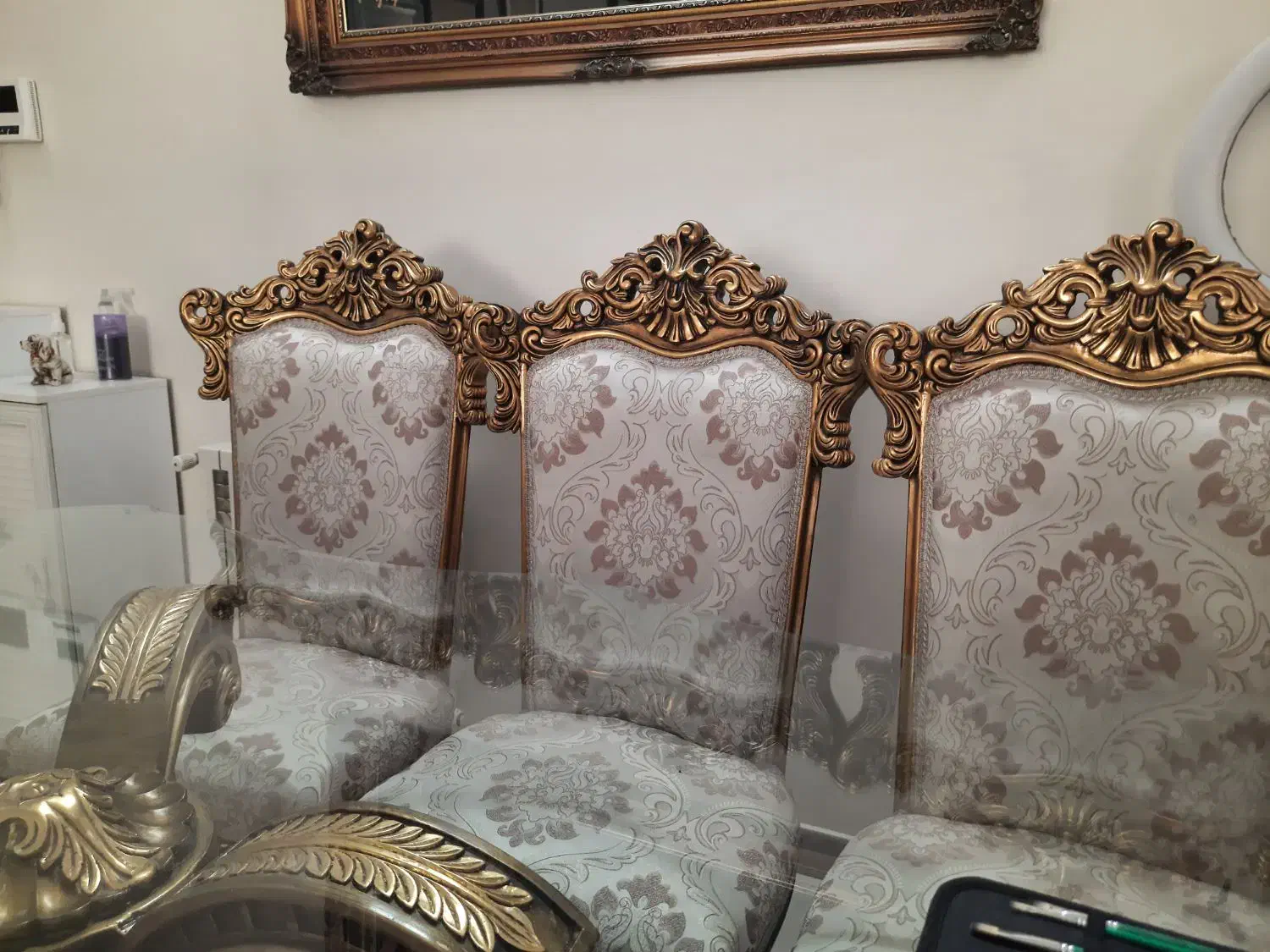 مبلمان سلطنتی ۷ نفره با ناهارخوری|مبلمان خانگی و میز عسلی|تهران, صادقیه|دیوار