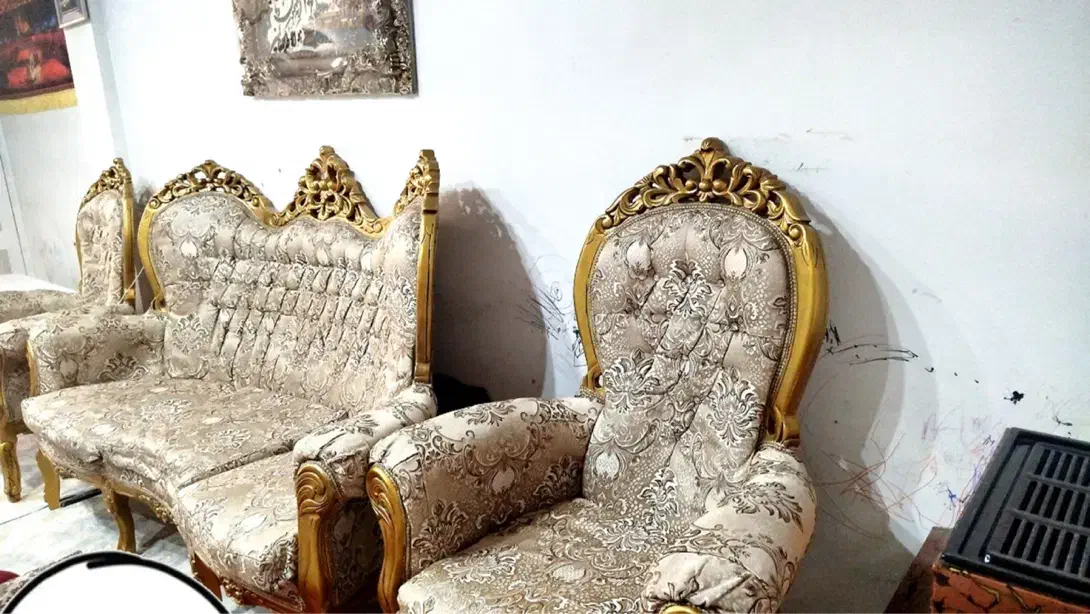 مبل ۹نفره مدل کلاسیک و استیل|مبلمان خانگی و میز عسلی|پاکدشت, پاکدشت (مامازند)|دیوار