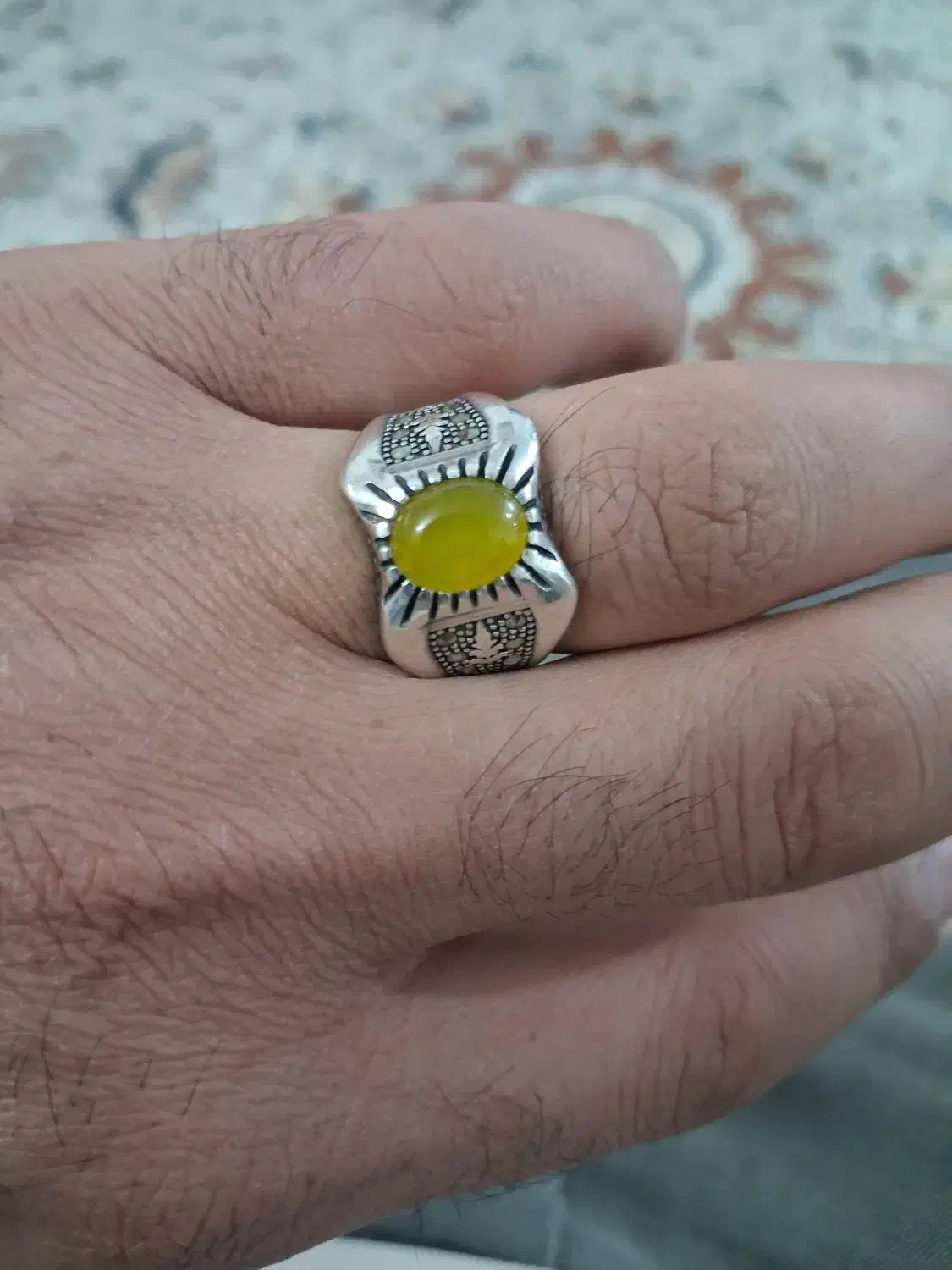 انگشتر شرف شمس اصل با رکاب نقره|بدلیجات|پاکدشت, پاکدشت (مامازند)|دیوار