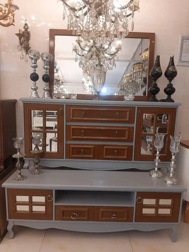 نصف قیمت آیینه کنسول و میز تی وی|بوفه، ویترین، کنسول|کرمانشاه, |دیوار