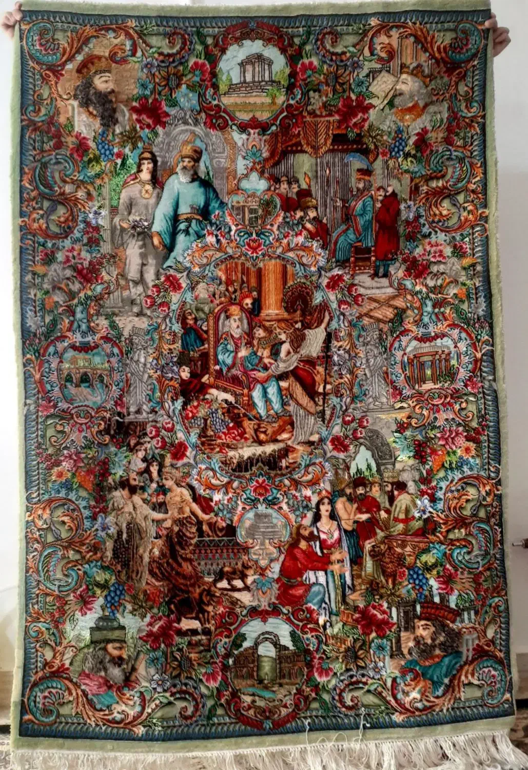 فرش دستباف سلاطین|فرش|کرمانشاه, |دیوار