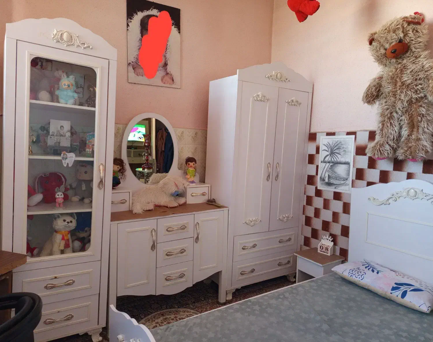 سرویس سیسمونی کاملاسالم همراه تشک فروشی|تخت و سرویس خواب|هشترود, |دیوار