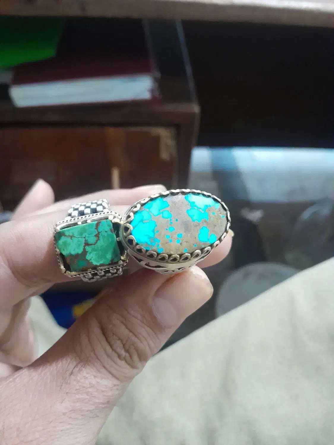 انگشترفیروزبارکاب زیبا|زیورآلات و اکسسوری|گرگان, |دیوار