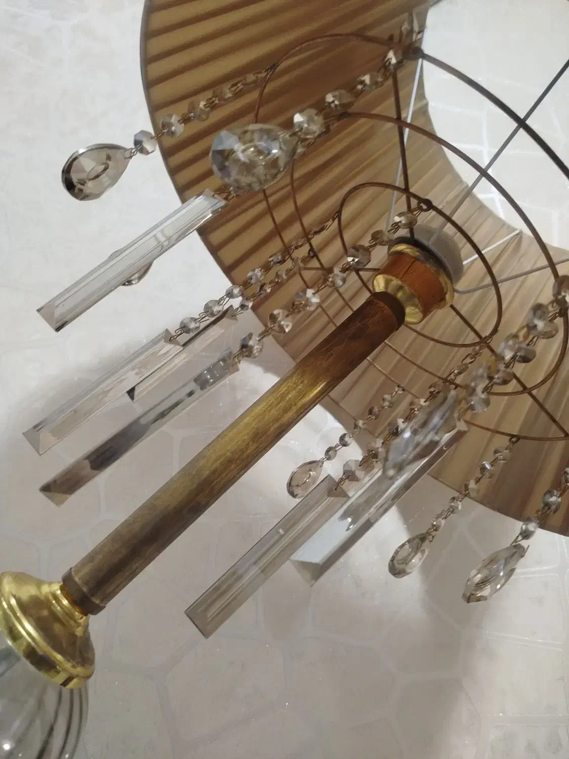 آباژورایستاده کریستالی ومیزاتو|لوستر و چراغ آویز|تبریز, |دیوار