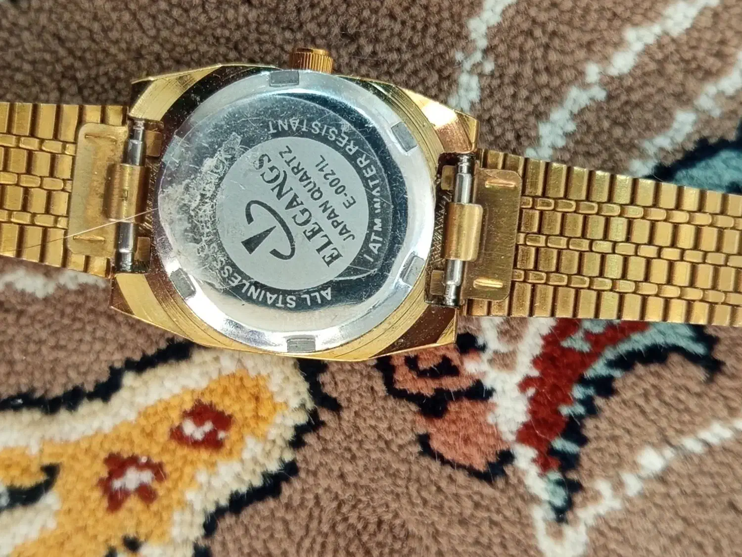 ساعت قدیمی مارک الگانس ژاپن استیل ضد آب|ساعت|رودهن, |دیوار