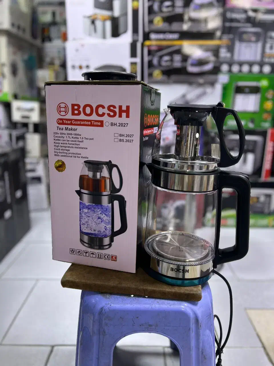 چای ساز بوش کلیدگرمکن دار روهمی چایساز بوش روهمی|سماور، چای‌ساز، قهوه‌ساز|تهران, تهران‌نو|دیوار