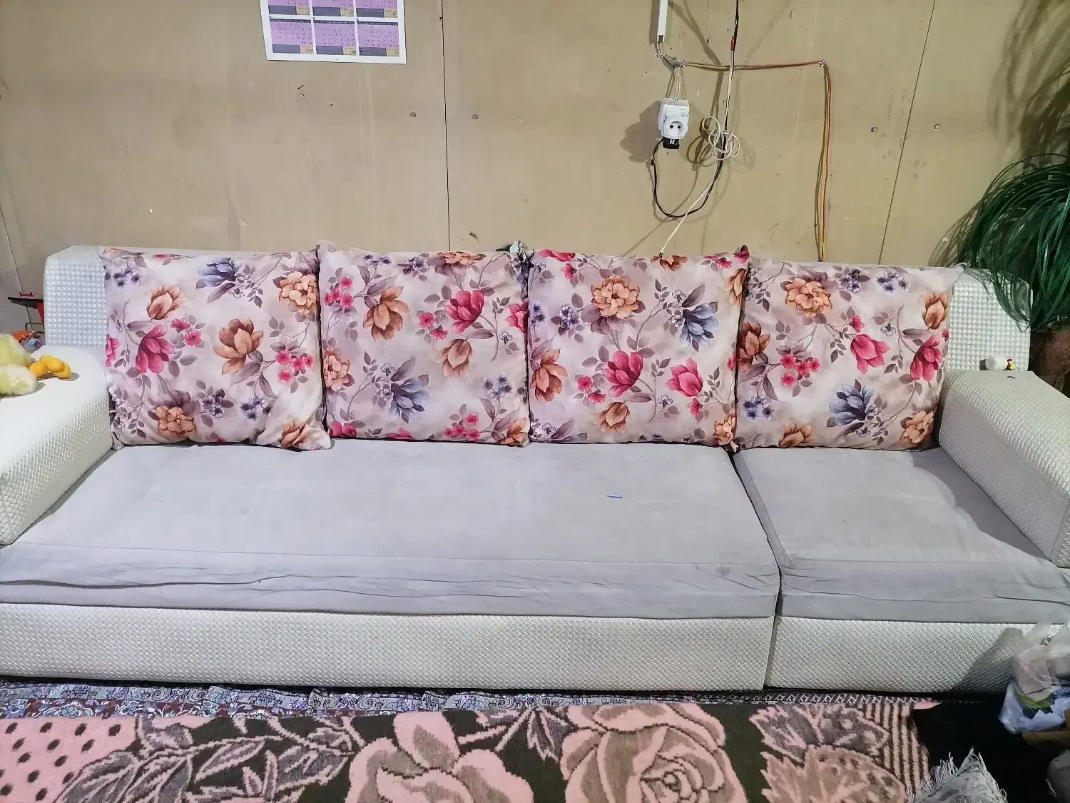 مبل هفت نفره طرح ال|مبلمان خانگی و میز عسلی|بم, |دیوار