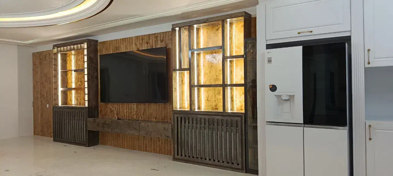 کابینت کمددیواری تی وی وال کلیه کارهای چوبی نجاری|صنایع دستی و سایر لوازم تزئینی|همدان, |دیوار