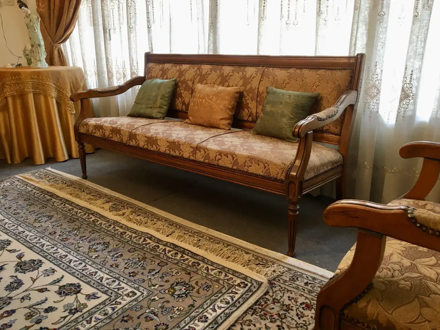 مبل کلاسیک چوبی|مبلمان خانگی و میز عسلی|تهران, شمس‌آباد|دیوار