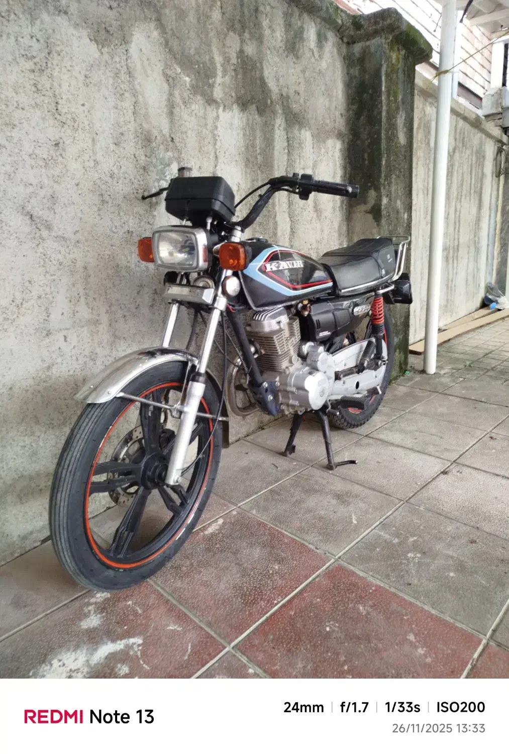 کویر ۲۰۰ مدل ۹۵ مدارک کامل|موتورسیکلت|زیرآب, |دیوار