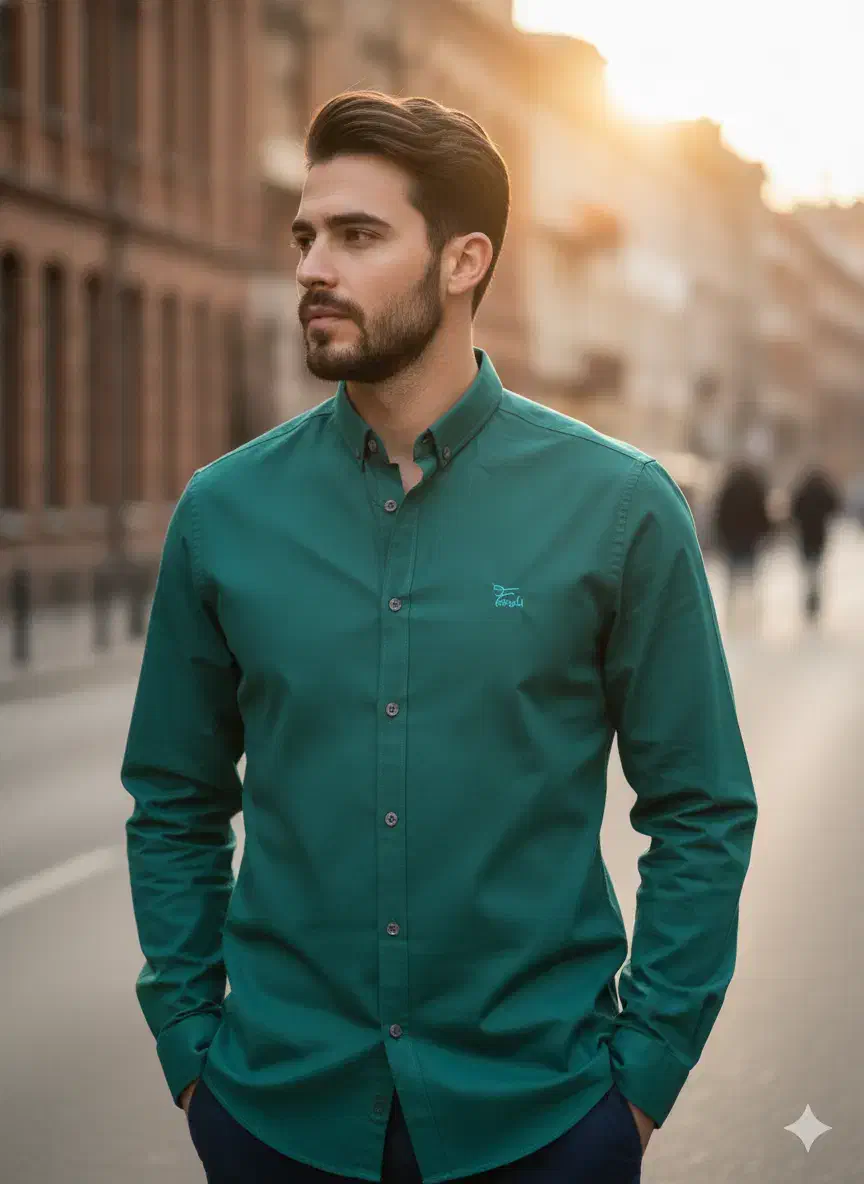 پیراهن اسپرت مردانه تک رنگ پارچه بنگال کشی باکیفیت|لباس|کرمان, |دیوار