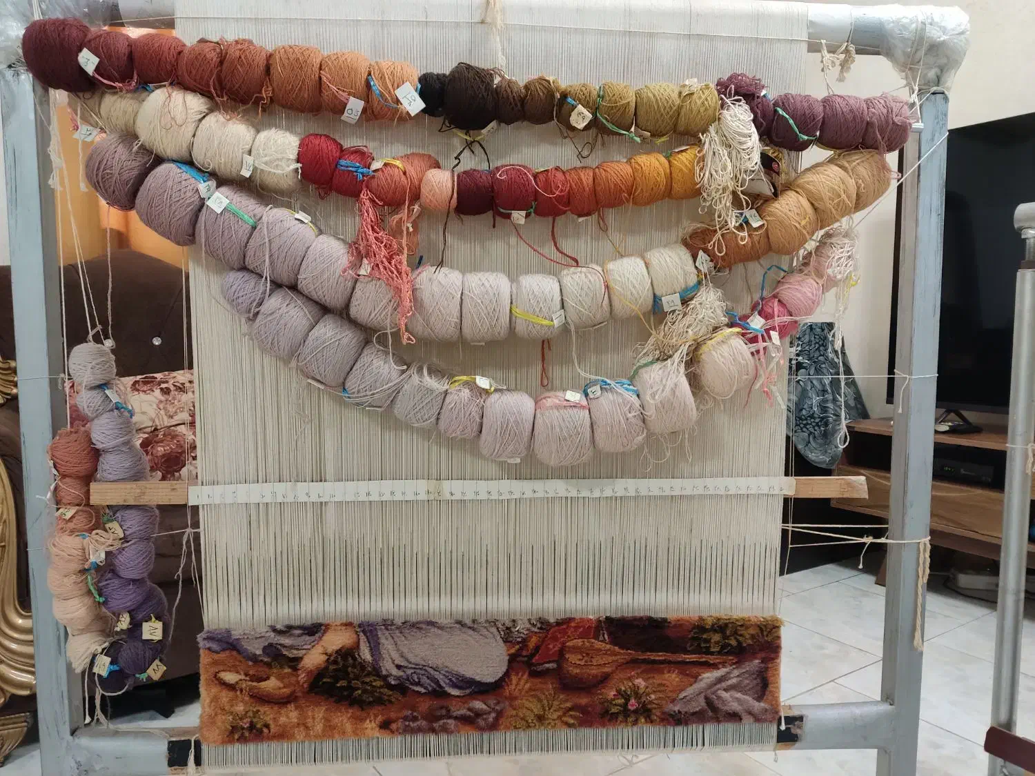 سه عدد دار قالی|لوازم خیاطی و بافتنی|صومعه‌سرا, |دیوار