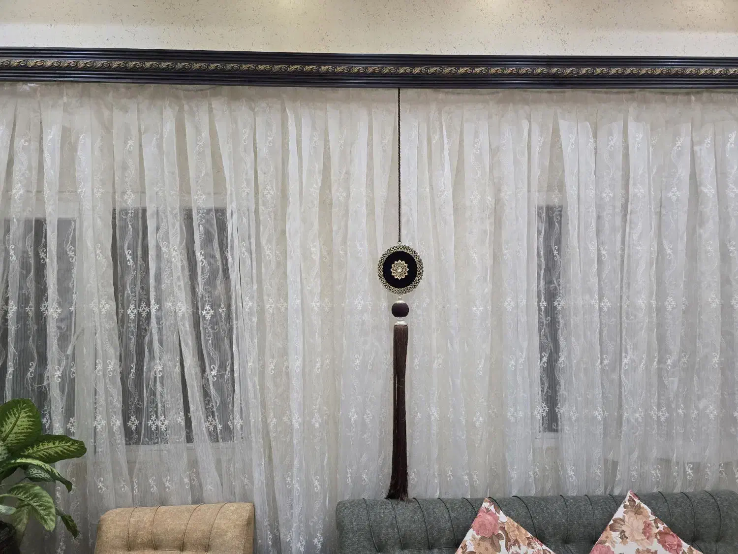 پرده سالن پذیرایی|پرده، رانر، رومیزی|صومعهسرا, |دیوار