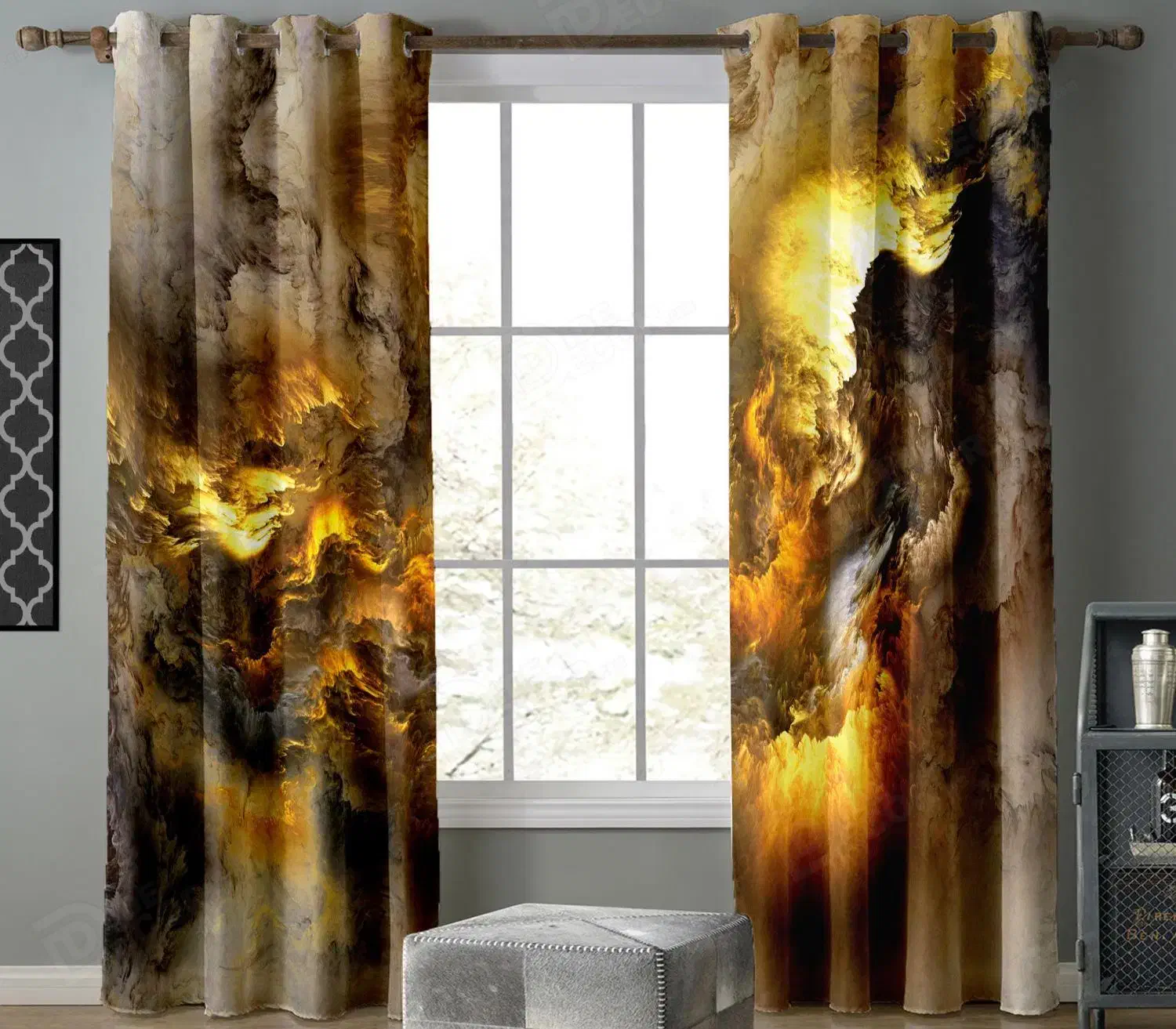 چاپ پرده سفارشی با طرح دلخواه خود شما|پرده، رانر، رومیزی|اصفهان, آهنگران|دیوار