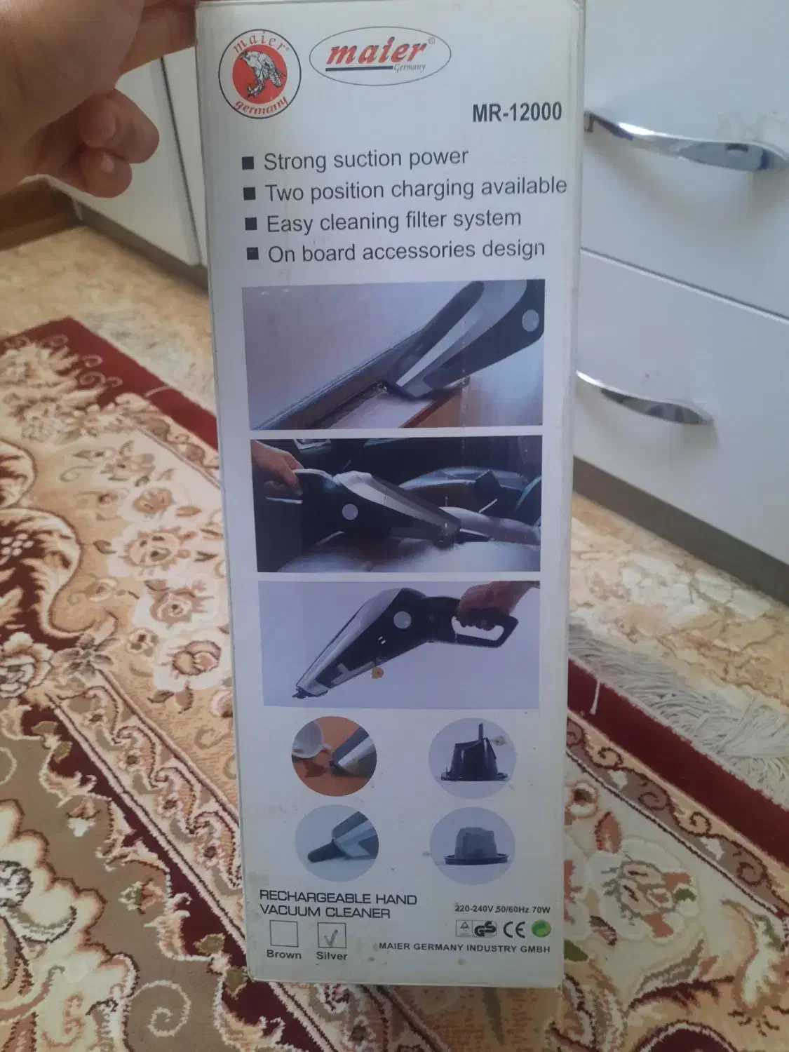 جاروشارژی مایر مدل ۱۲۰۰۰|جاروبرقی، جارو شارژی، بخارشو|اصفهان, رهنان|دیوار