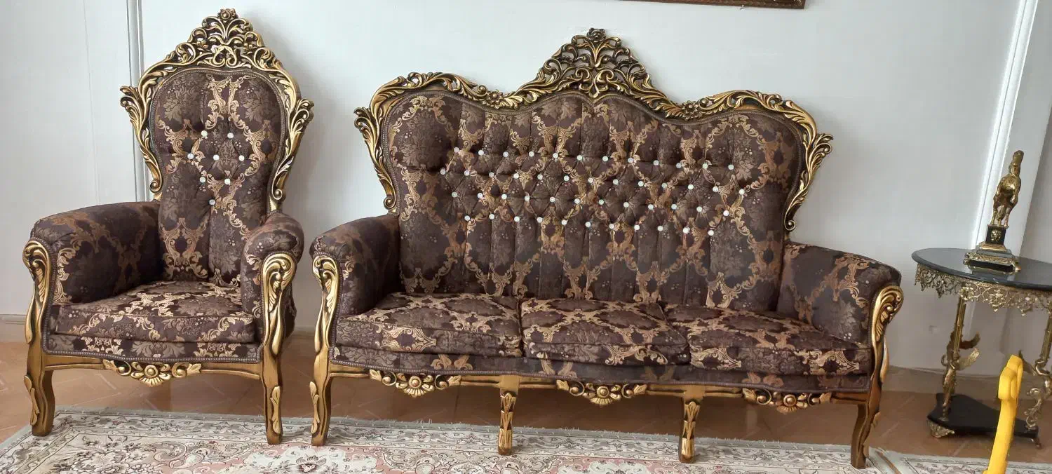 مبلمان استیل|مبلمان خانگی و میز عسلی|الوند, |دیوار