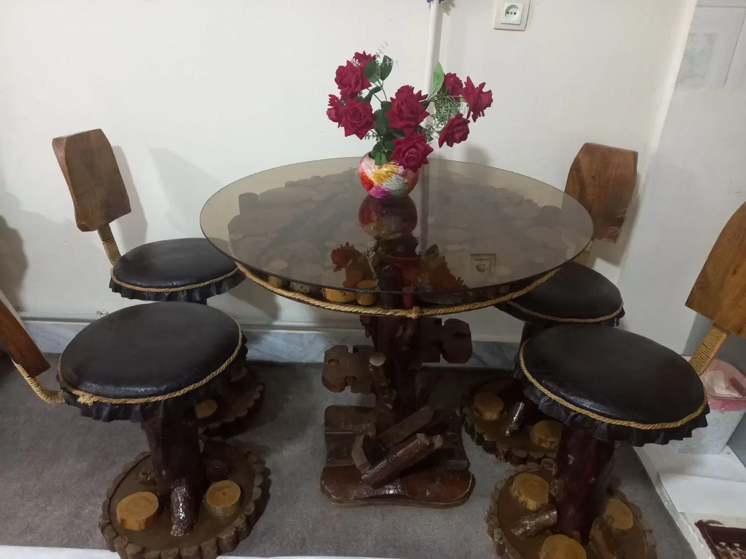 میز غذا خوری فانتزی|میز و صندلی غذاخوری|زنجان, |دیوار