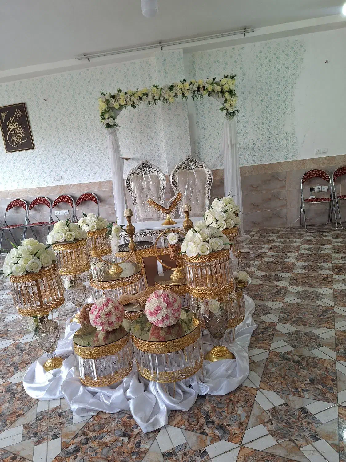 سفره عقد مجلل و کامل و صندلی|خدمات پذیرایی، مراسم|سنندج, |دیوار