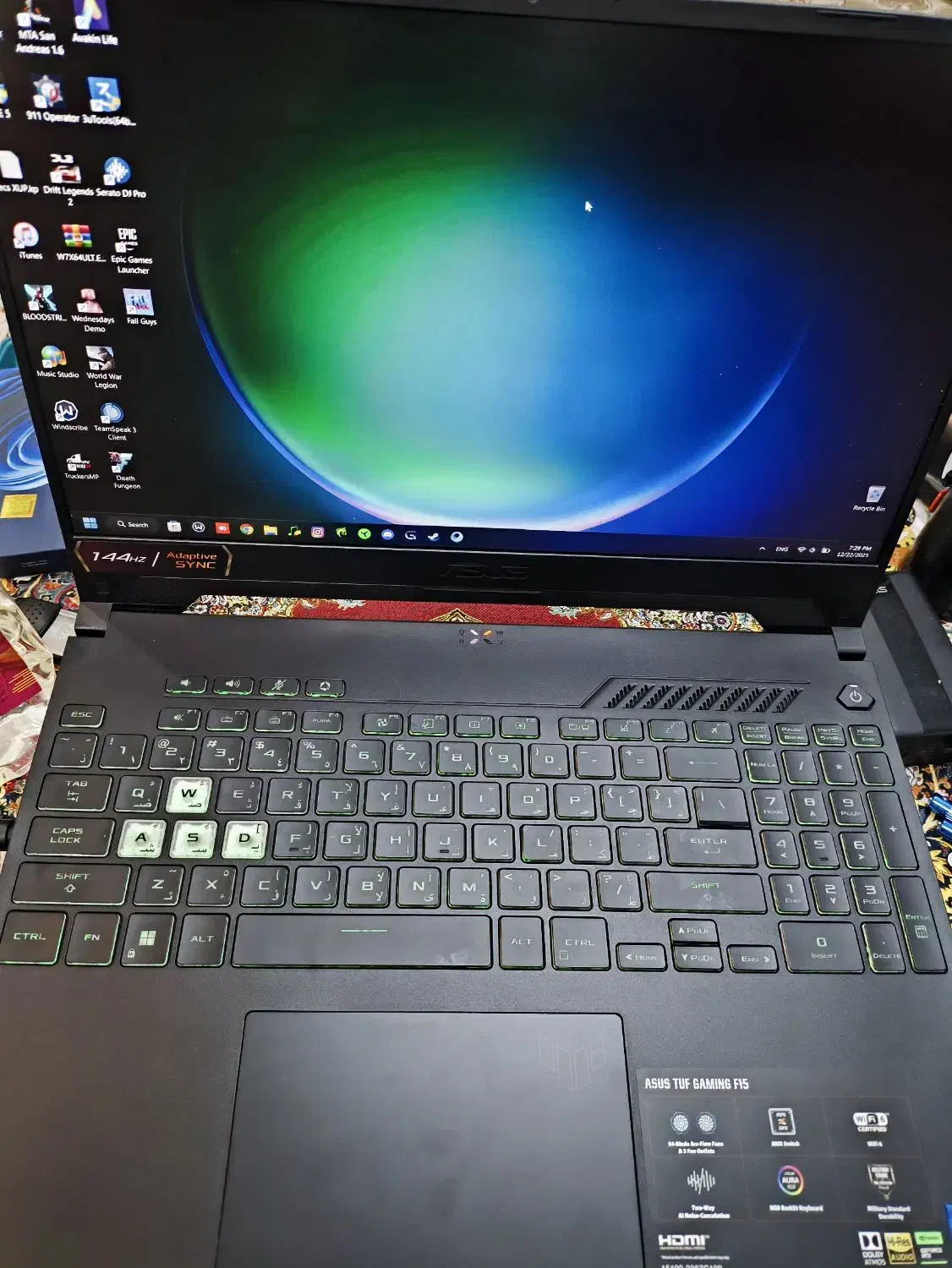 لپ تاپ تاف ایسوس مدل FX507 ZC|رایانه همراه|تهران, پرستار|دیوار