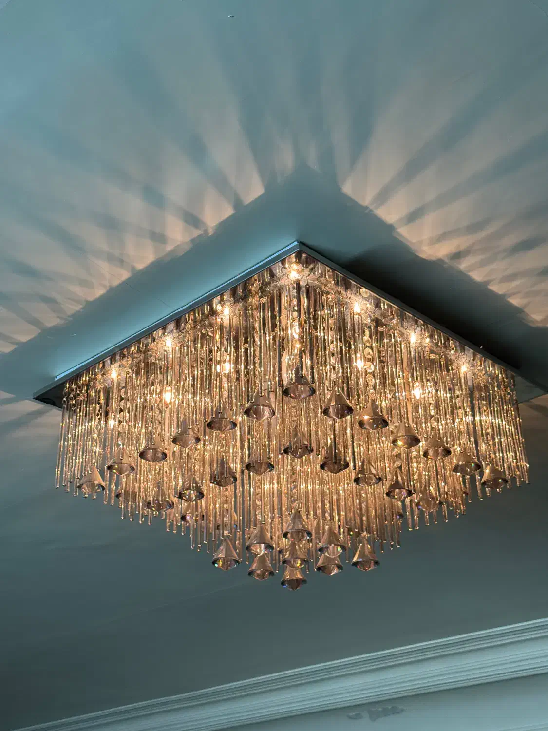 لوستر ۳ حالته کریستال|لوستر و چراغ آویز|تهران, منیریه|دیوار