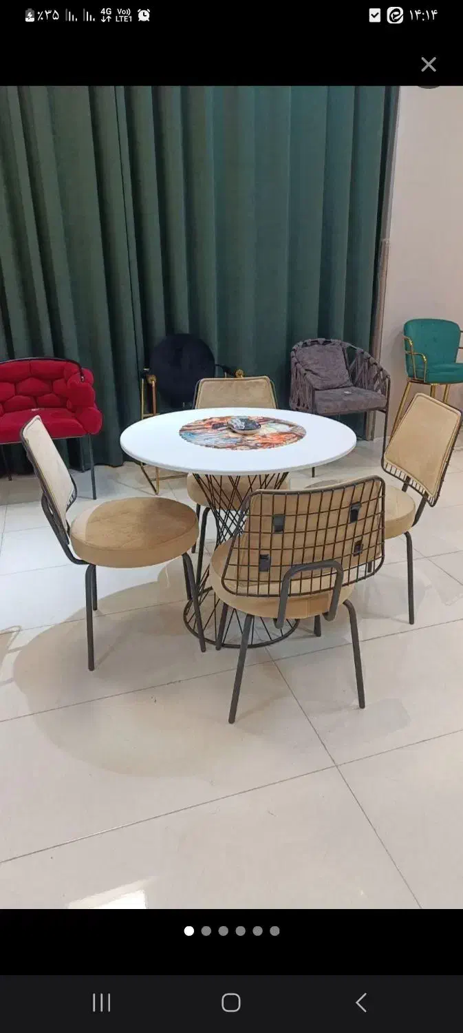 میزوصندلی نهارخوری کوشان۱۸۸۸۹|میز و صندلی غذاخوری|زنجان, |دیوار