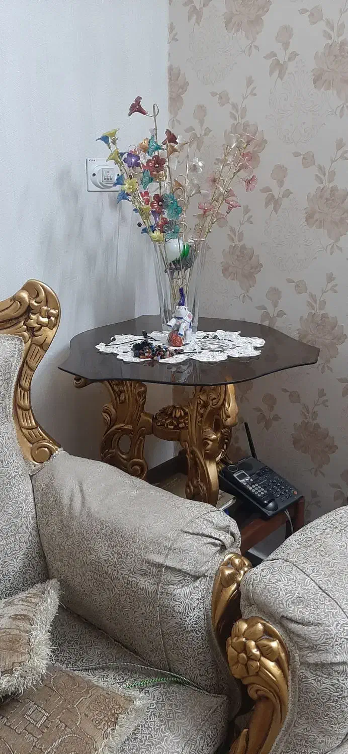 مبل استیل ۹نفره|مبلمان خانگی و میز عسلی|تهران, امام زاده حسن|دیوار