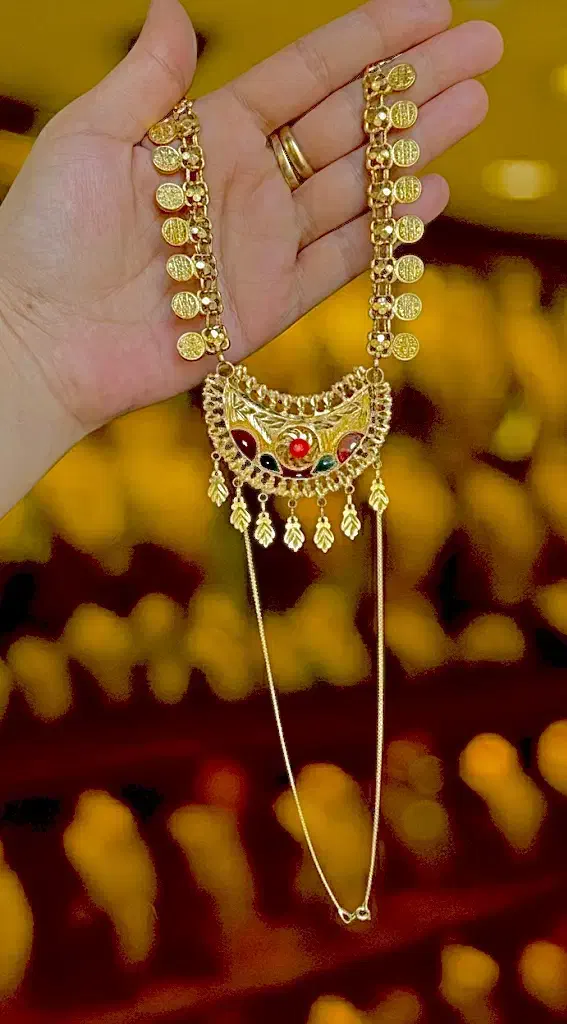 طلاگردنبند ماهک خارجی تنپوش نشده|جواهرات|بندرعباس, |دیوار