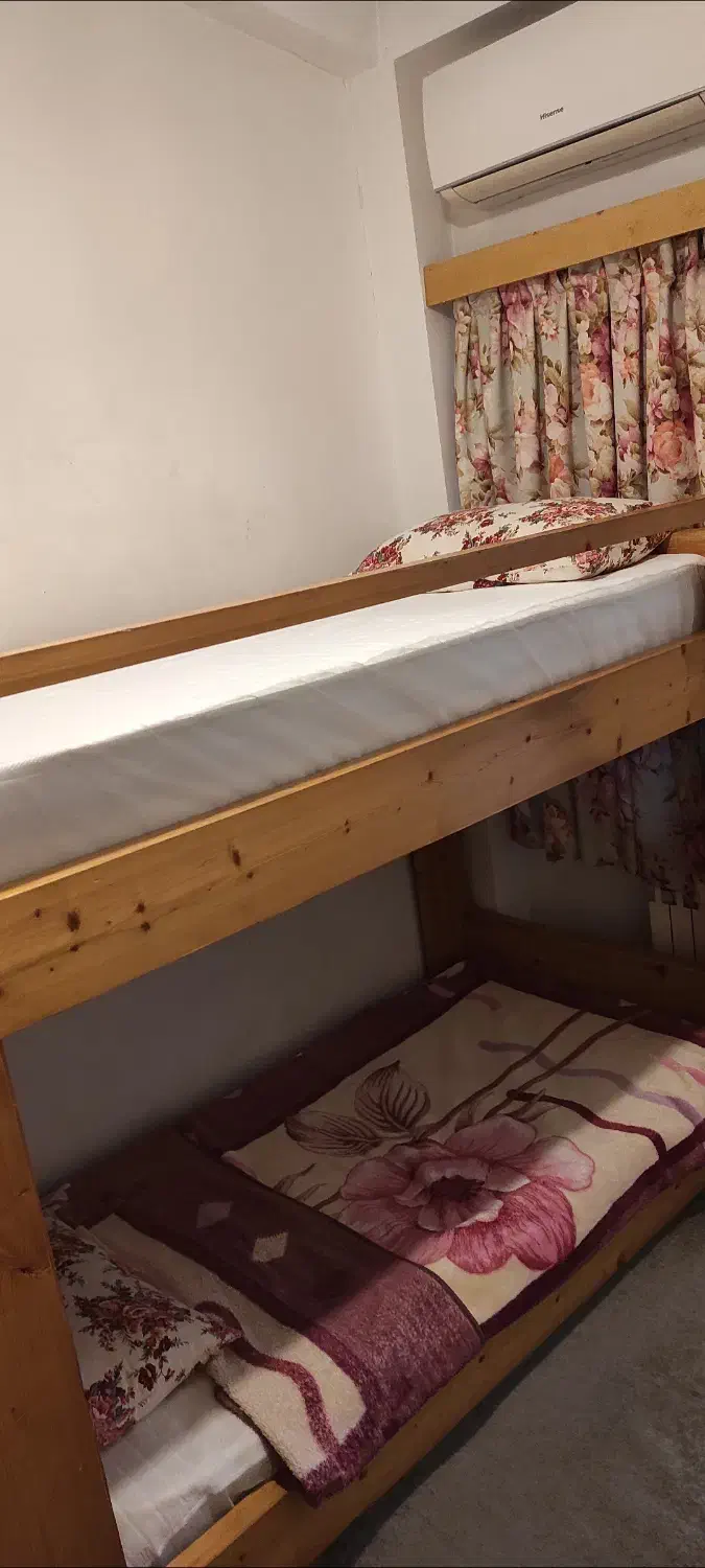 تخت چوبی دو طبقه|تخت و سرویس خواب|شیرود, |دیوار