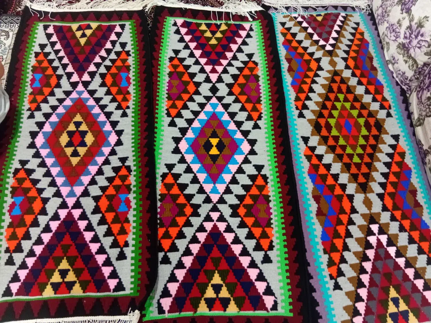 گلیم دست بافت|گلیم، جاجیم، گبه|زنجان, |دیوار