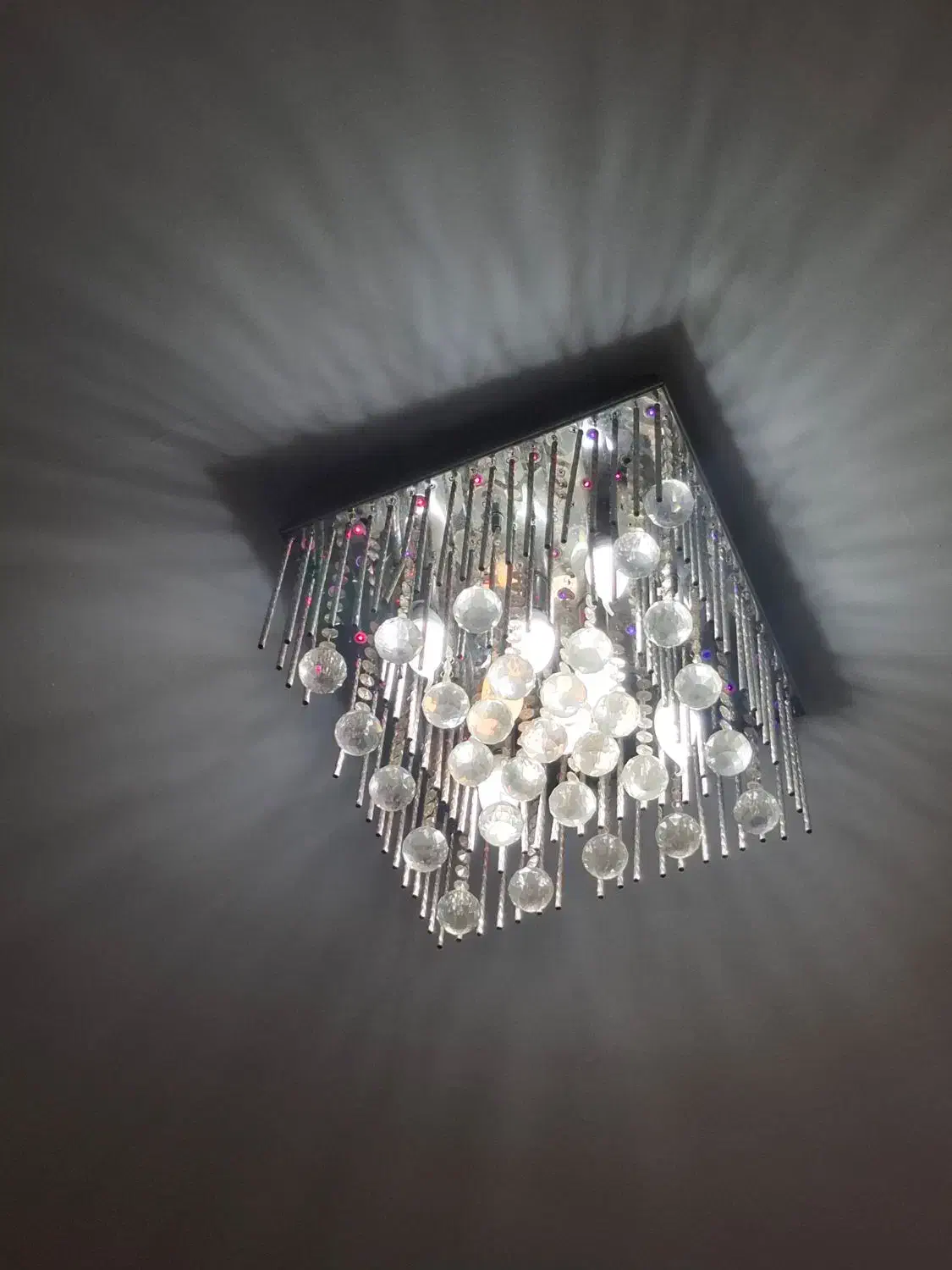 لوستر الماسی (۲ عدد دارای کنترل)|لوستر و چراغ آویز|تهران, جوادیه تهرانپارس|دیوار