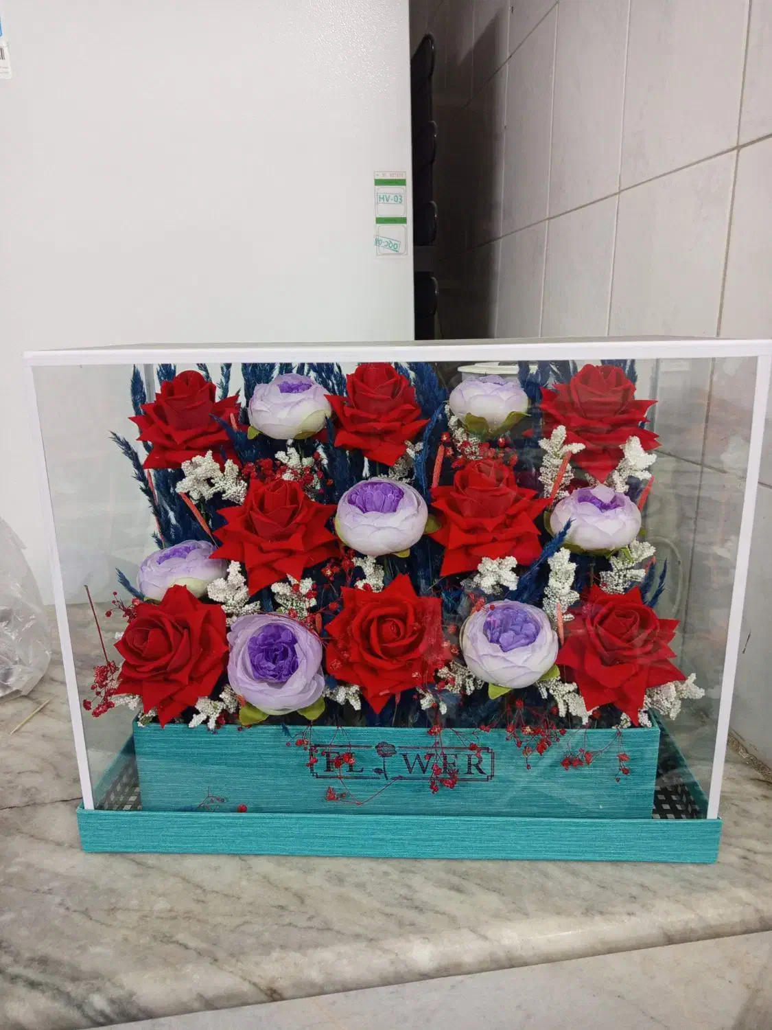 گل مصنوعی شیشه ای نونو|گل مصنوعی|قم, شهدا|دیوار