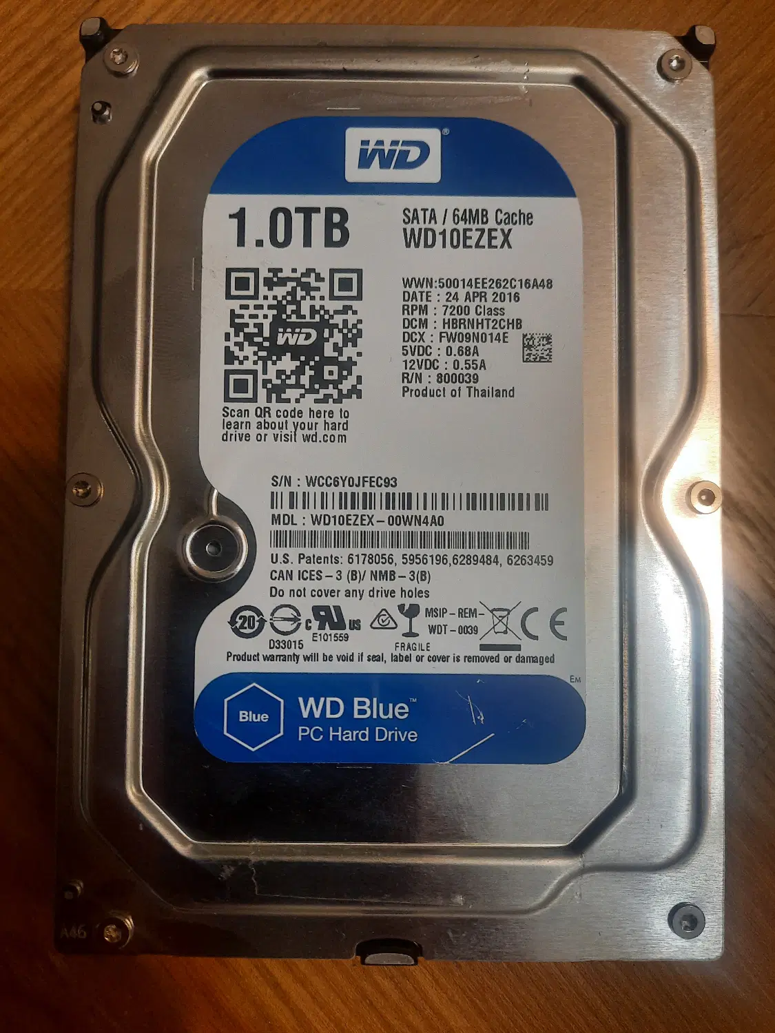 Hdd 1 tra wd.         Ssd 480 wd|قطعات و لوازم جانبی رایانه|تهران, بهار|دیوار