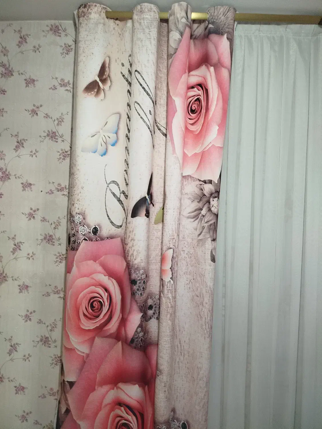 پرده اتاق خواب|پرده، رانر، رومیزی|قرچک, زیبا شهر|دیوار