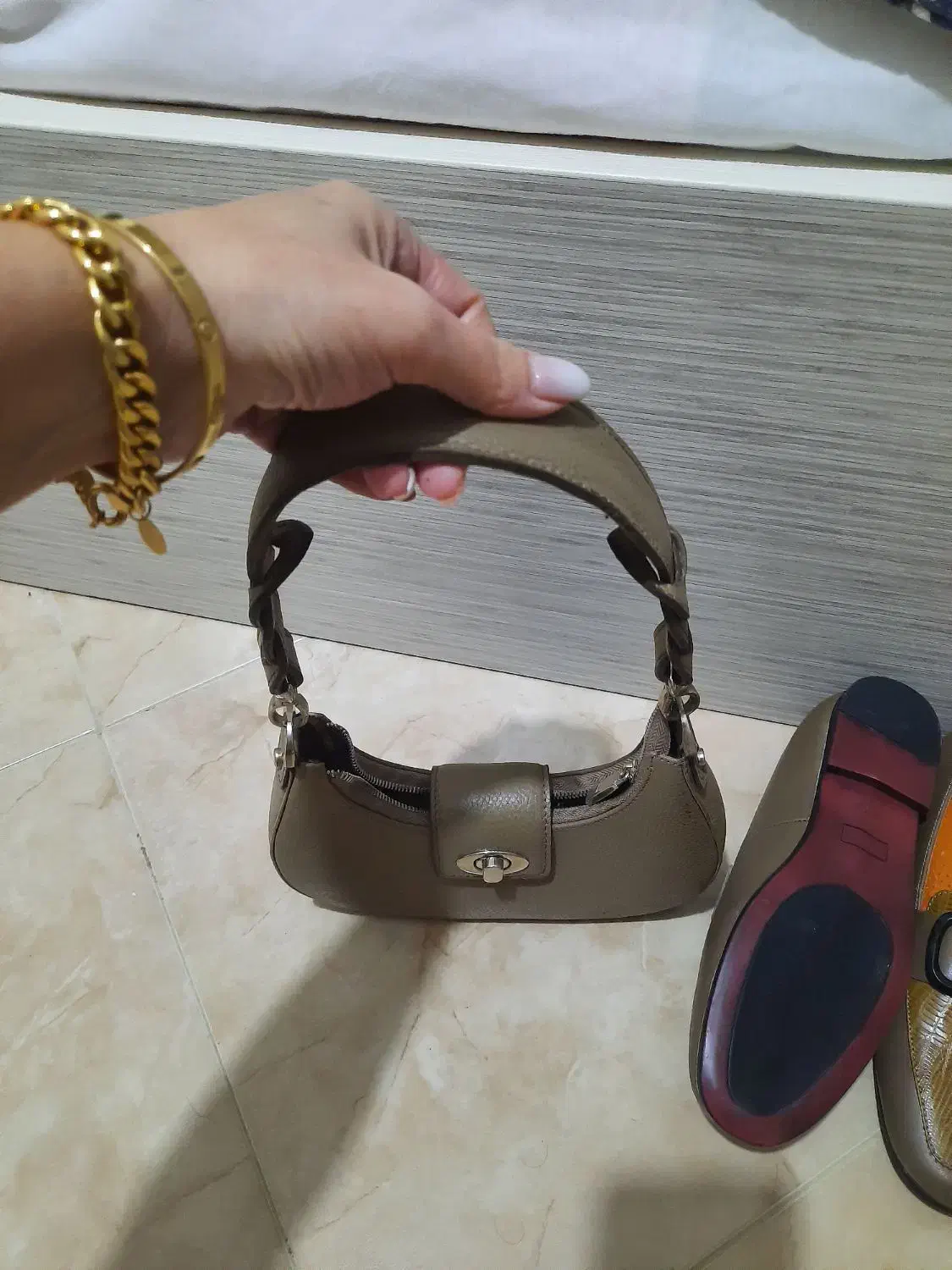 کیف و کفش ست چرم اصل|کیف، کفش، کمربند|گرگان, |دیوار