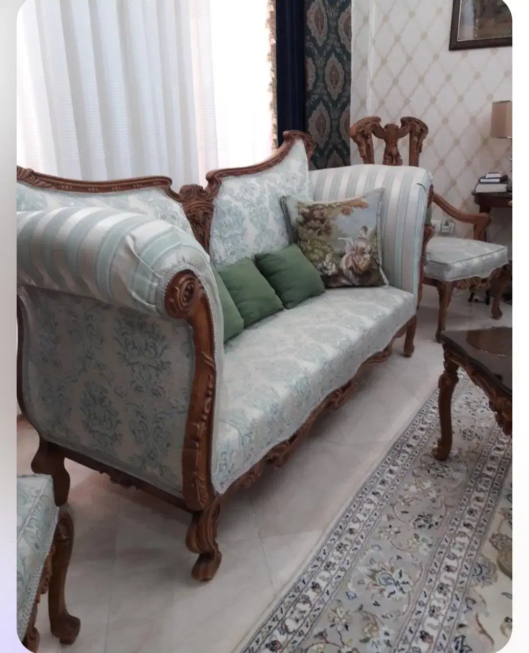 مبلمان ۸نفره چوب اصل رایش|مبلمان خانگی و میز عسلی|تهران, یوسفآباد|دیوار