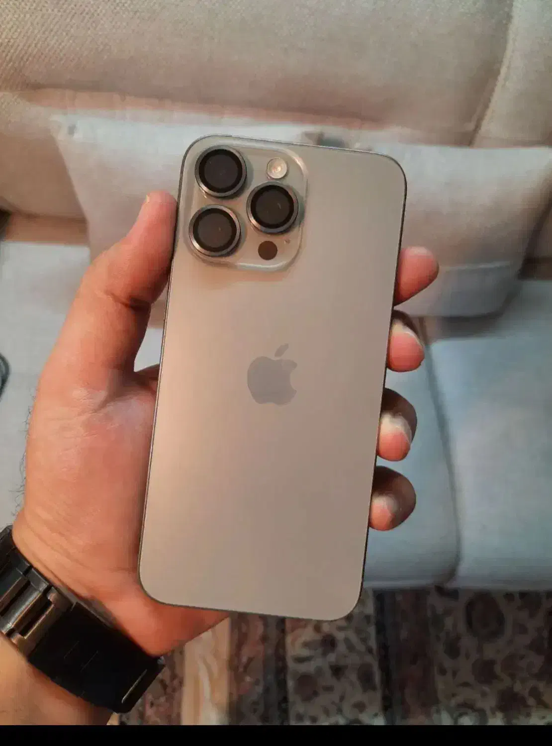 آیفون ۱۵ پرومکس 256 گیگ سری m نچرال تیتانیومza|موبایل|تهران, قبا|دیوار