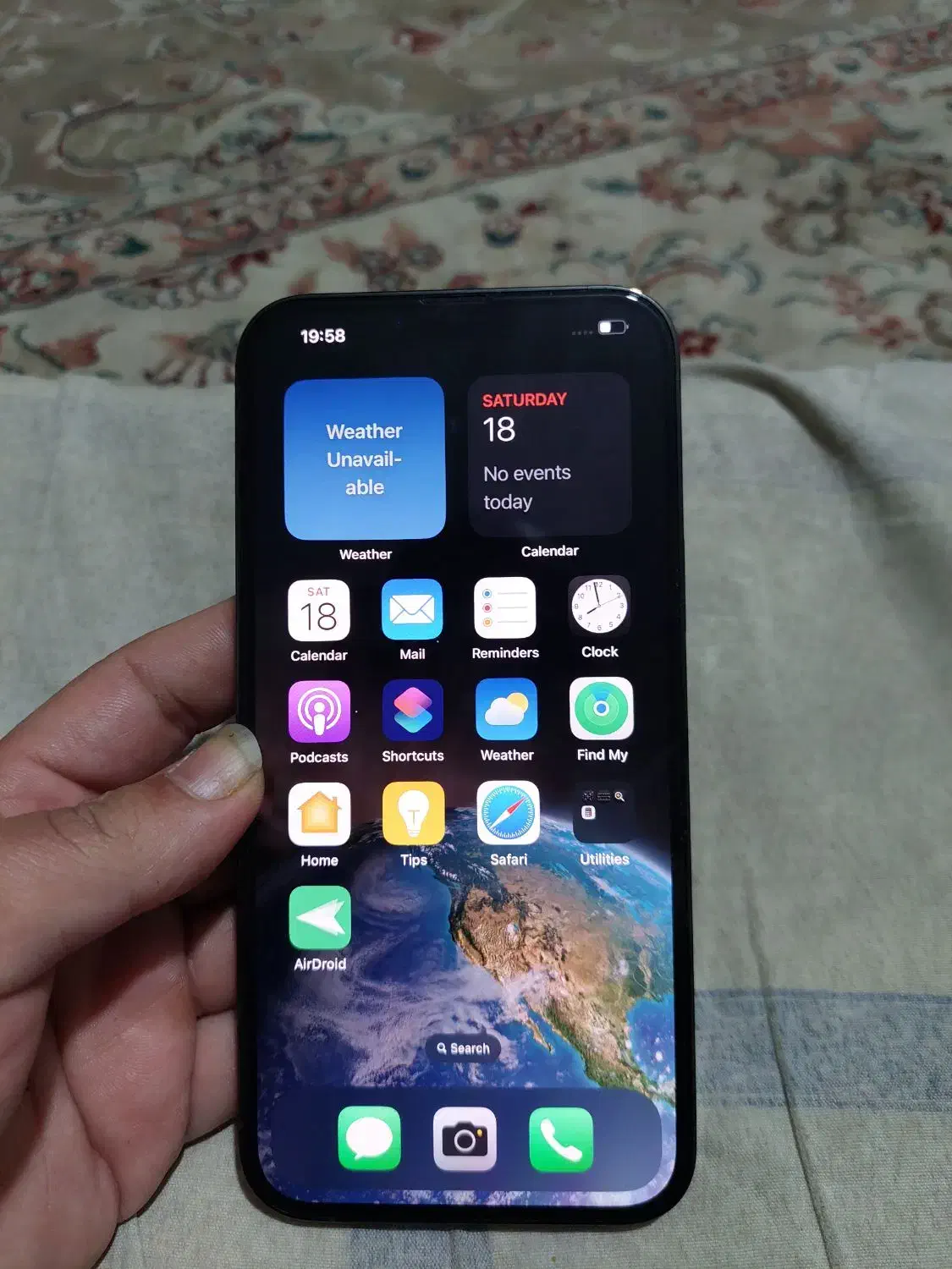 آیفون اپل۱۳ پرومکس.باتری۱۰۰|موبایل|سبزوار, قائم|دیوار